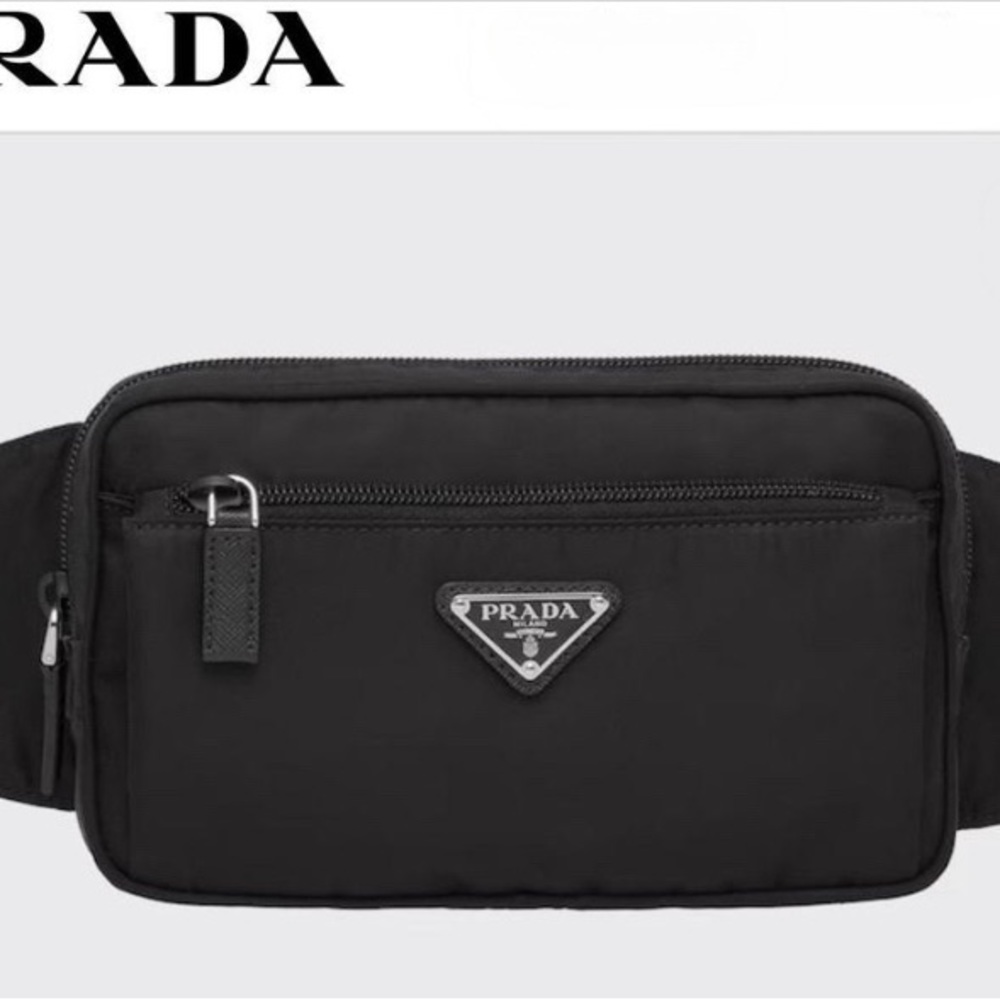 Authentic Black Prada Fanny Pack/Crossbody Bag